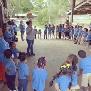 kids learning in a circle