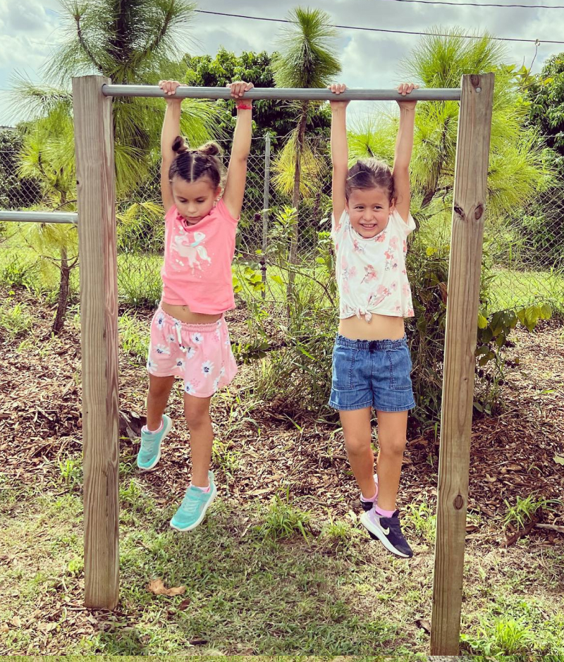 kids on monkey bars